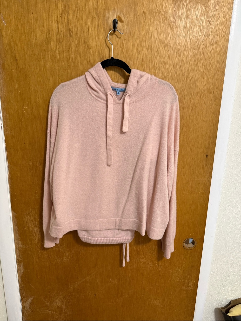 ANTONIO MELANI Pink Cozy Hoodie Sweatshirt
